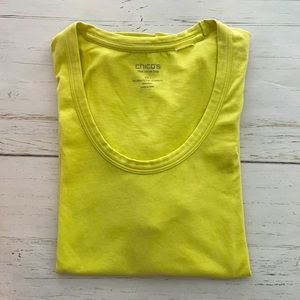 Chico’s True Color Tee in Lime